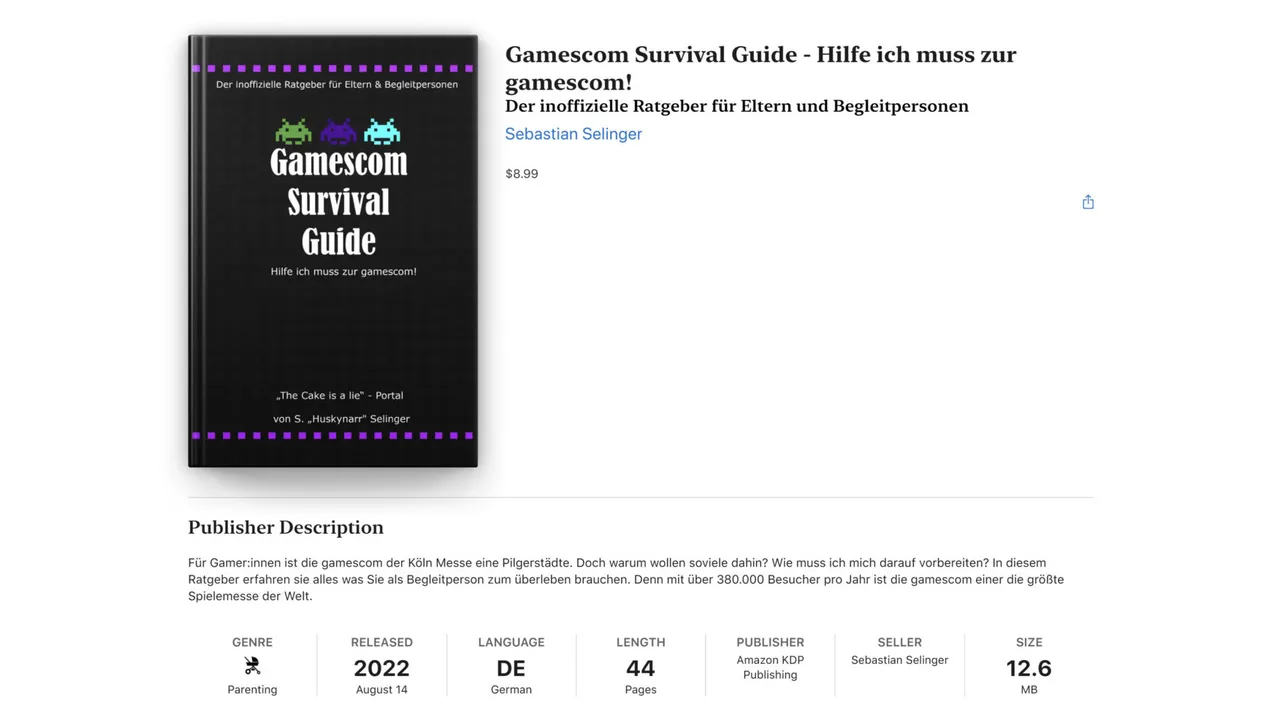 Apple Books - Gamescom Buch