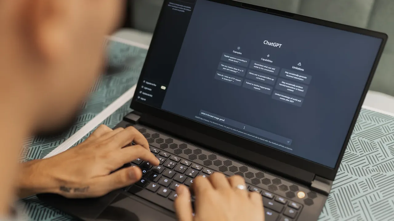 woman laptop working internet