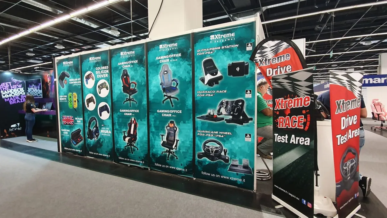 Gamescom 2023 - Stand Xtreme Videogames - Als Beispiel für Standkosten