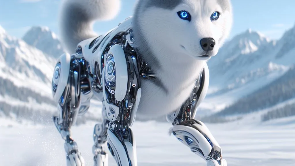 Robodog Compare - Husky - Cyberdog - DALL-E3