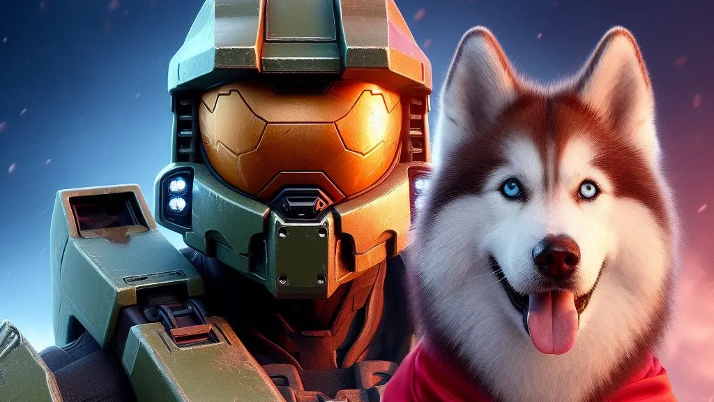 Goals 2024 , Husky ,Master Chief, Halo - DALL-E3