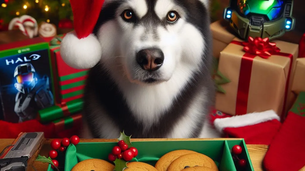 Weihnachten - Husky - Master Chief - Tannenbaum