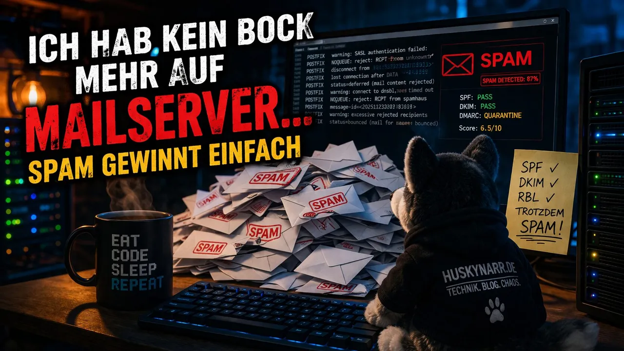 Kein Bock mehr auf Spam - Nervige Mailserver Konfigurationen - Bild: DALL-E