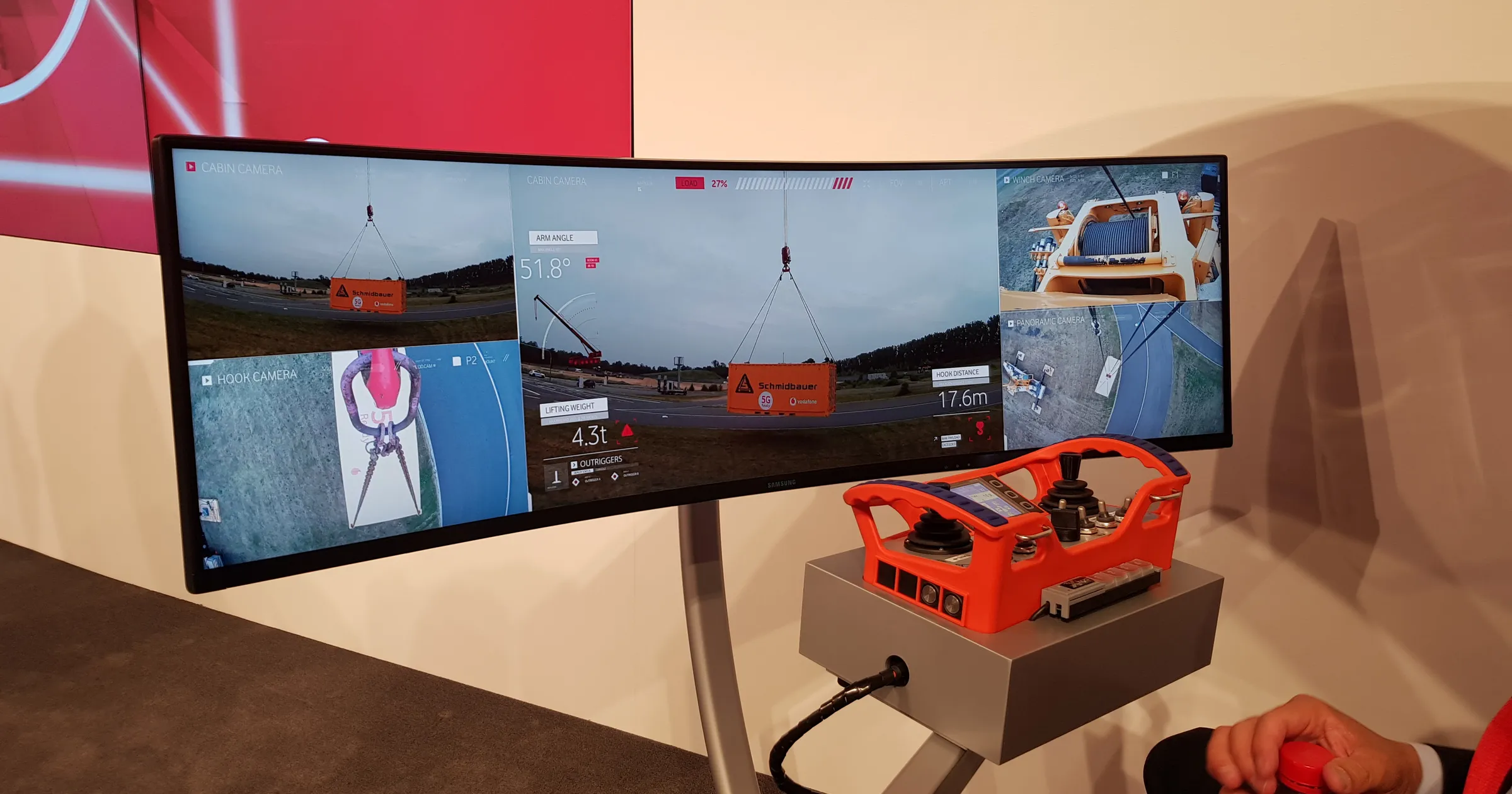 Vodafone PK CeBIT 2018 - Remote Kran Steuerung