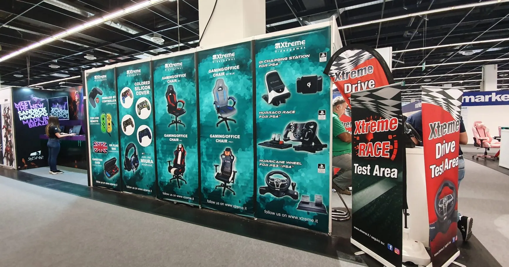 Gamescom 2023 - Stand Xtreme Videogames - Als Beispiel für Standkosten