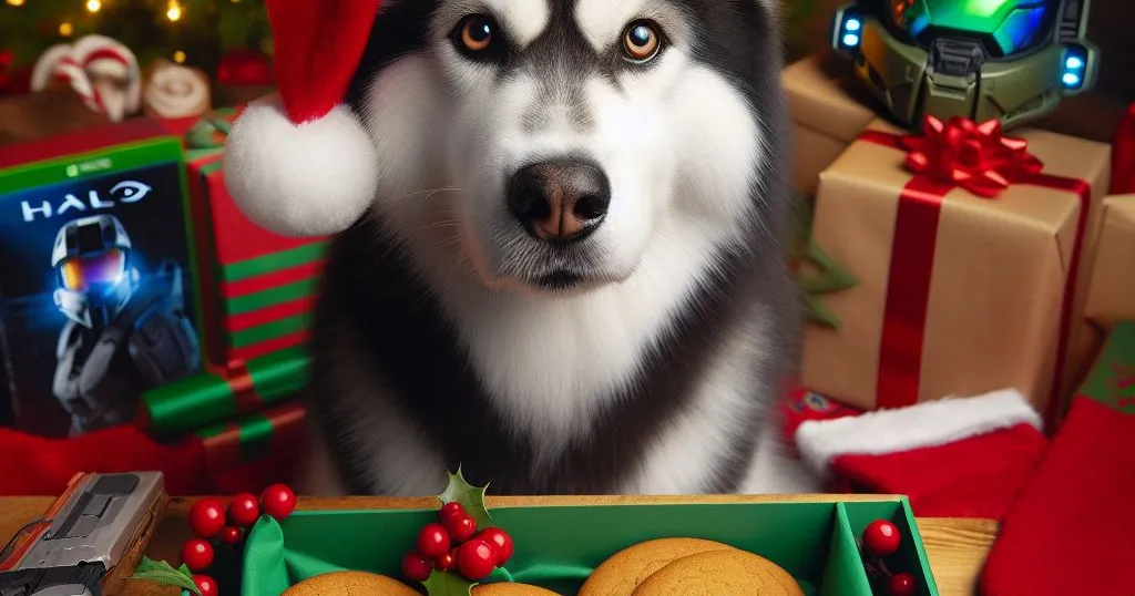 Weihnachten - Husky - Master Chief - Tannenbaum