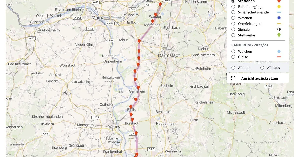 Bahn Sanierung Riedelbahn - Quelle: Bahn