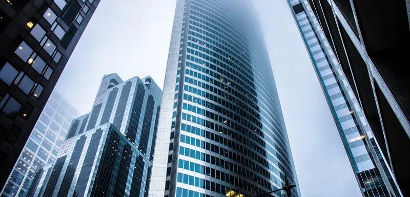 gray high rise buildings