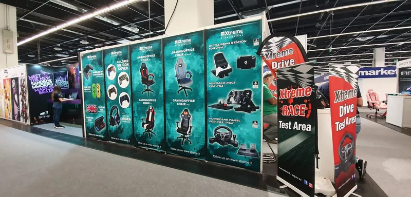 Gamescom 2023 - Stand Xtreme Videogames - Als Beispiel für Standkosten