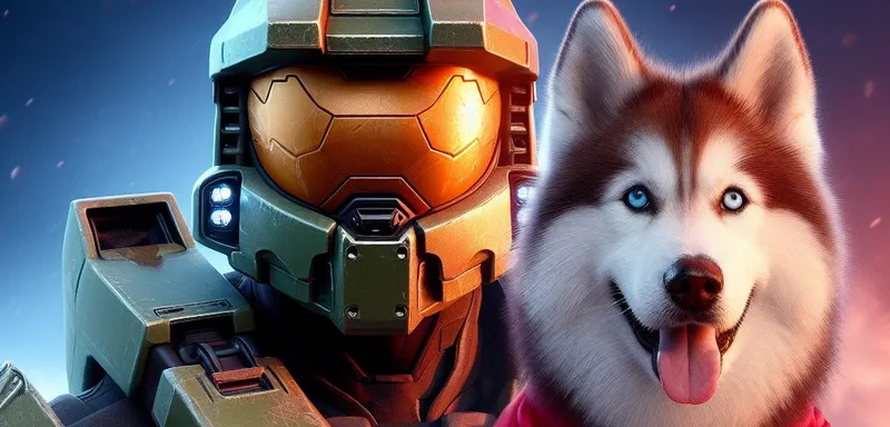 Goals 2024 , Husky ,Master Chief, Halo - DALL-E3