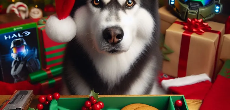 Weihnachten - Husky - Master Chief - Tannenbaum