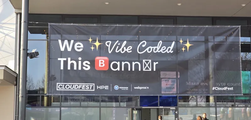 Das KI Vibe Coded Plakat - Satirisch gemeint und schon im letzten Jahr ein Hingucker - Bild: Huskynarr